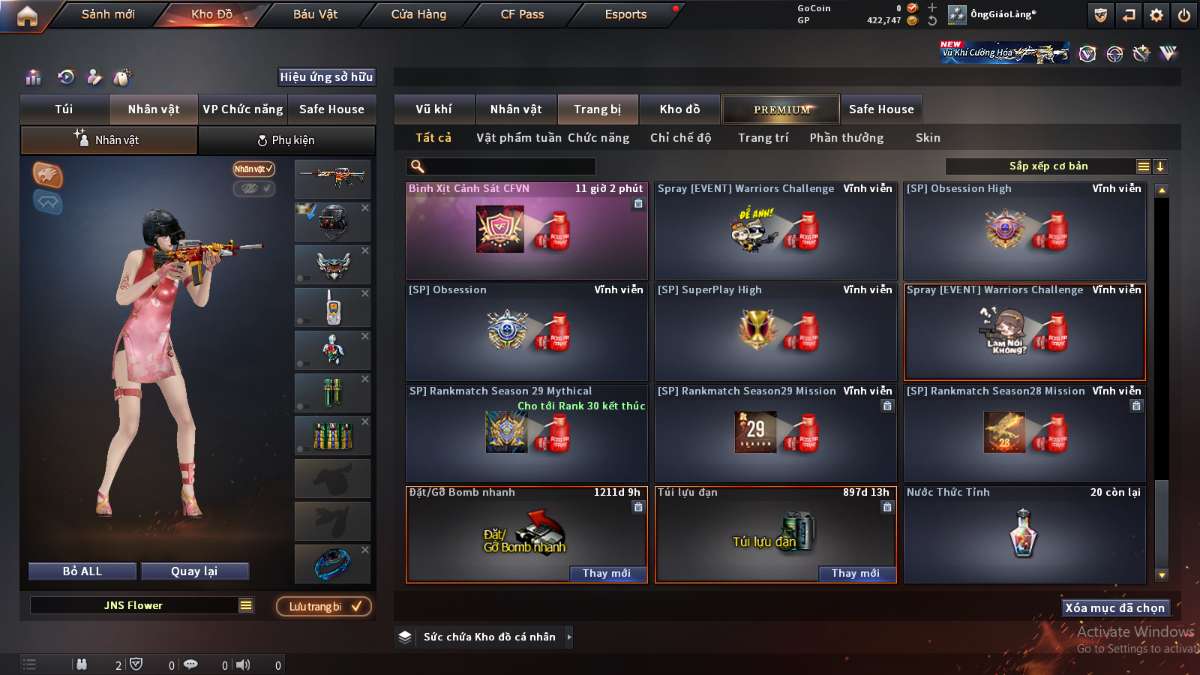 shop acc cf uy tin gia re